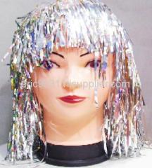 tinsel wig