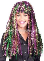 tinsel wig