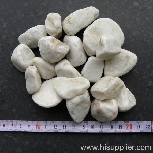 white pebble stone