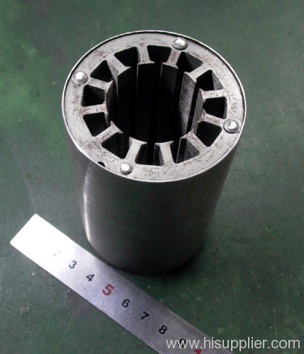 Stator cores with stainless steel cover