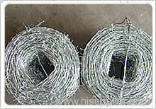 galvanized barbed wire