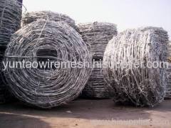 galvanized barbed wire