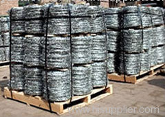 galvanized barbed wire