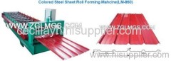 steel sheet roll forming machine