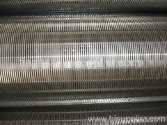 Wedge wire slotted screen tubes