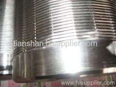 Wedge wire slot screen pipes