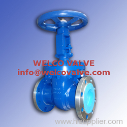 Cast Steel Gate Valve, manual operated, wedge disc type