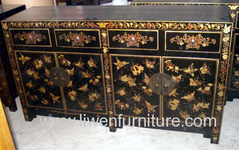 Antique chinese painted buffet