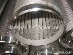 Wedge wire wrapping slot screen pipe