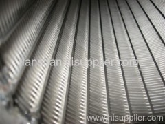 Wedge wire wrapping slot screen cylinder