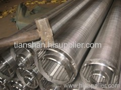 Wedge wire slot pipe screens