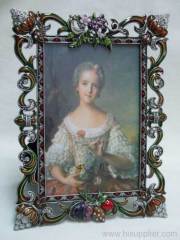 antique pewter photo frame