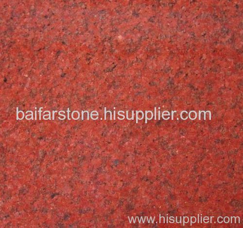 dyed red granite