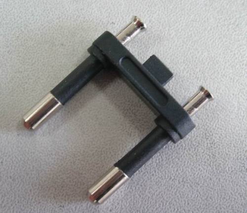 Brazil type electrical plug insert with two-pin