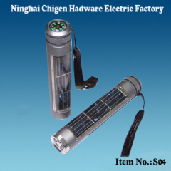 Aluminum Solar Flashlight