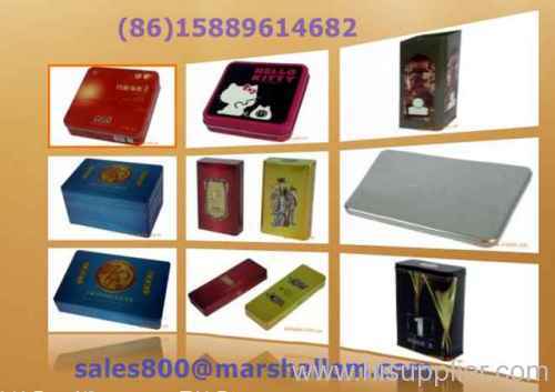 rectangular tin, square tin, tin box, tin can, tin case