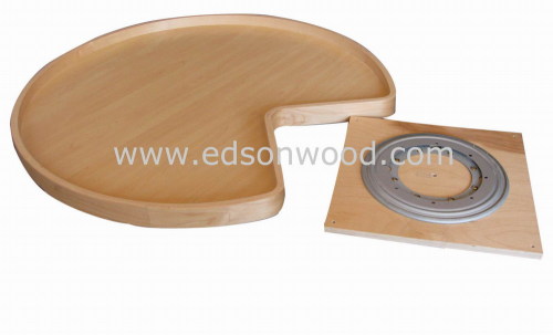 wooden lazy susan