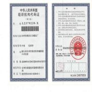 Organization Code Certificate