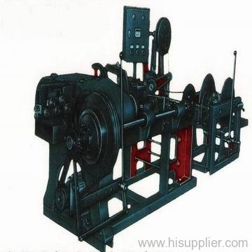 Double stranded positive and negative twist Barbed Wire Machine