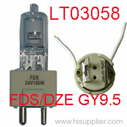 DZE FDS 24v 150w projector halogen light bulb GY9.5,GZ9.5 24v/150w halogen bulb