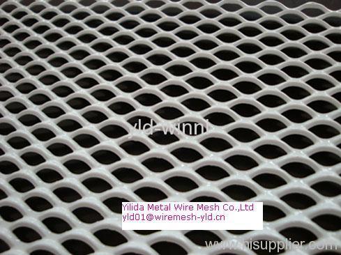 white powder coating expanded metal mesh