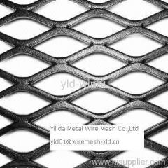 black pvc coated flattened expanded metals