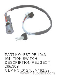 automobile ignition switch PEUGEOT 205