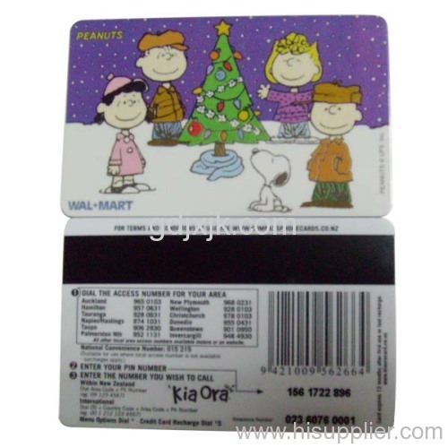 Magnetic stripe card