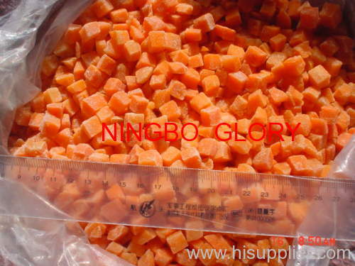 Frozen Carrot Dice