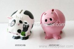 Polyresin coin bank