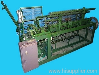 Automatic chain link fence machine