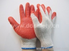 knitted with latex glove