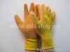 knitted with latex glove