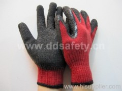 knitted with latex glove