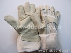 Pig leather work glove