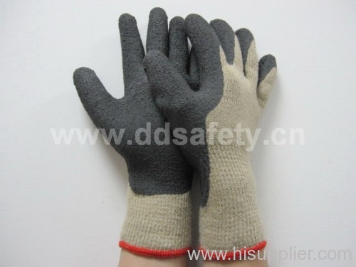 black foam latex with cotton glove