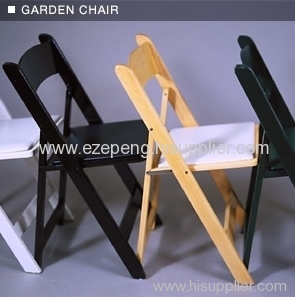 Black Resin Padded Chair