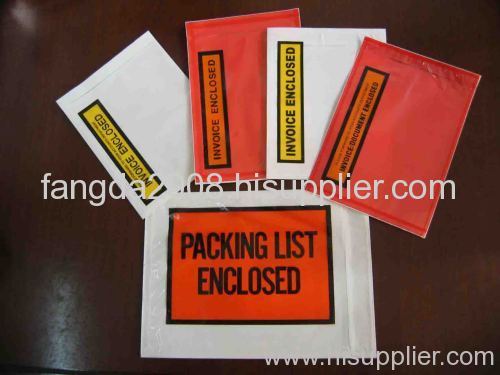 Packing list envelope