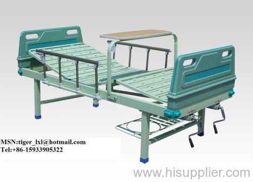 Double shakes hospital bed