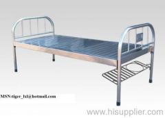 Stainless steel flat hospital bed