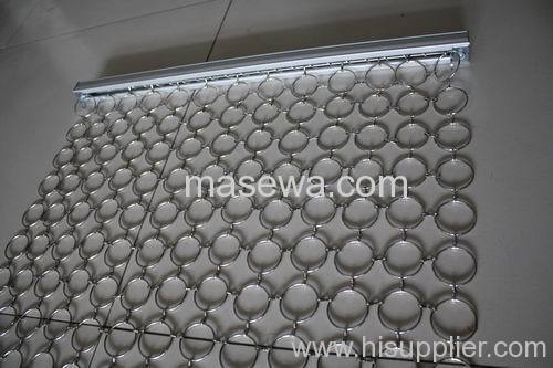 decorative circle mesh brass metal ring curtain