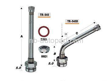 Nickel Plated Metric Valve Stem