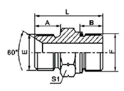 hydraulic tubing fitting