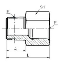 BSP Thread Fitting BSPT MALE/BSPT FEMALE