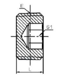 BSPT MALE HOLLOW HEX PLUG