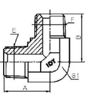 elbow npt male fitting