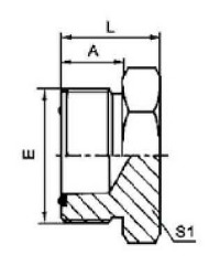 ORFS MALE O-RING PLUG