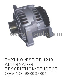 Car Alternator PEUGEOT 986037801