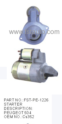 12V Starter Motor PEUGEOT