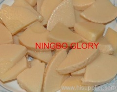 Boiled bamboo shoot Ginkgo cut